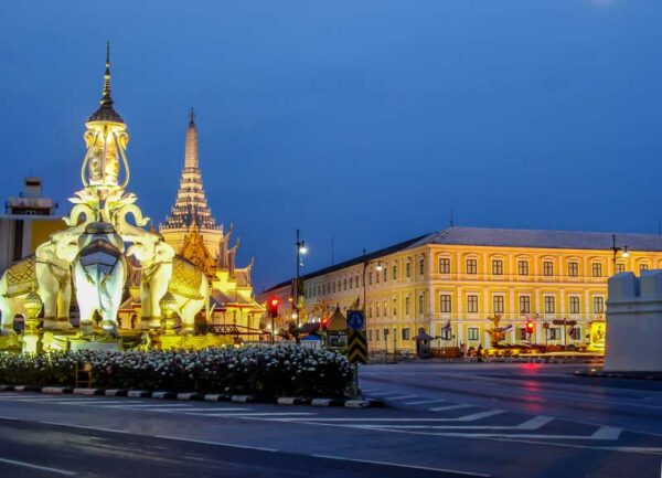 Der Grundstein von Bangkok mit einem eigenen Schrein