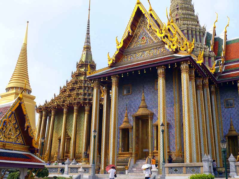 Tempel Gebäude im Wat Phra Keo