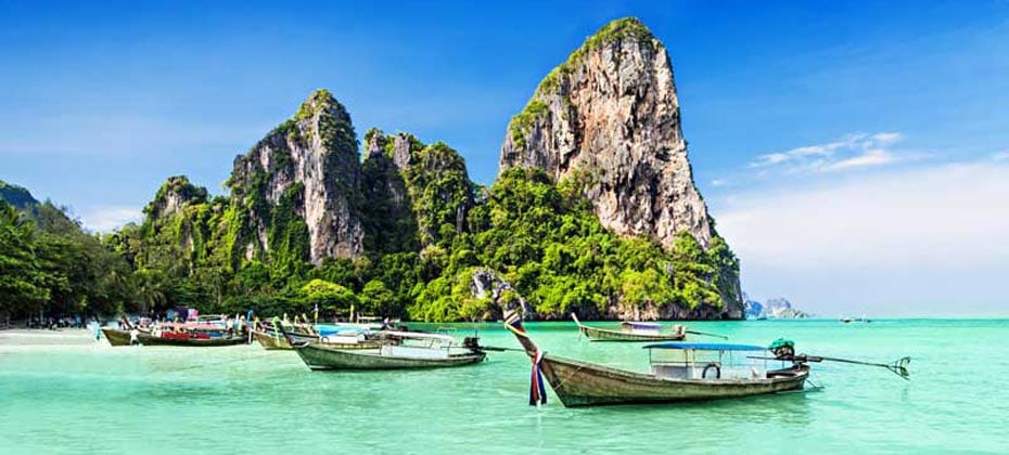 Railay West Beach,Krabi, Thailand