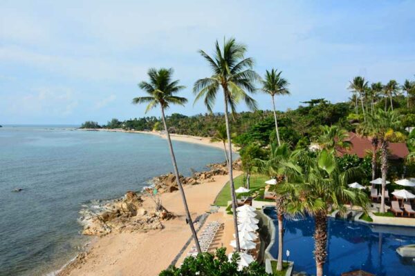 Blick vom Nora Beach Resort auf Nordchaweng.