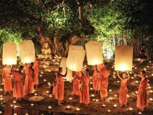 Loy Kratong Chiang Mai, Thailand Rundreisen