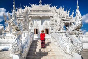 Weißer Tempel Wat Rong Khun in Chiang Rai