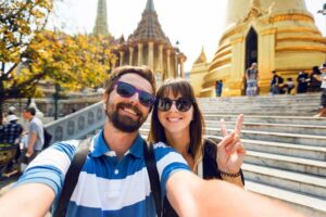 Flitterwochen Thailand, Honeymooner auf Sightseeing in Bangkok