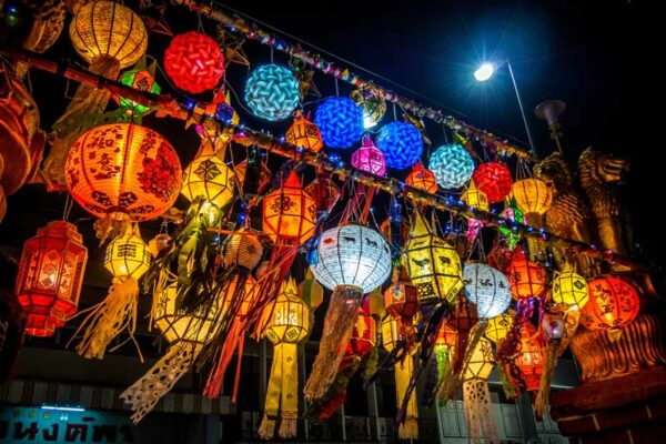 Loy Krathong, Thailand, Laternen