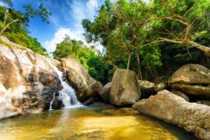 Der Hin Lad Wasserfall auf Koh Samui, Thailand