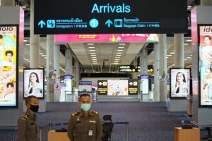 Der Ankunftsbereich am Flughafen BKK in Bangkok, wo demnächst mit mehr Touristen gerechnet wird.