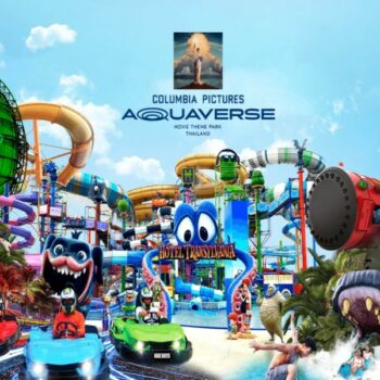 Der Aquaverse-Themenpark von Columbia Pictures wurde heute eröffnet