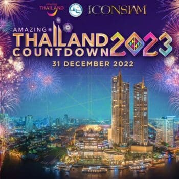 Der Amazing Thailand Countdown 2023 wird auch in diesem Jahr am Icon Siam stattfinden.