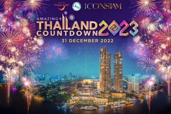 Der Amazing Thailand Countdown 2023 wird auch in diesem Jahr am Icon Siam stattfinden.