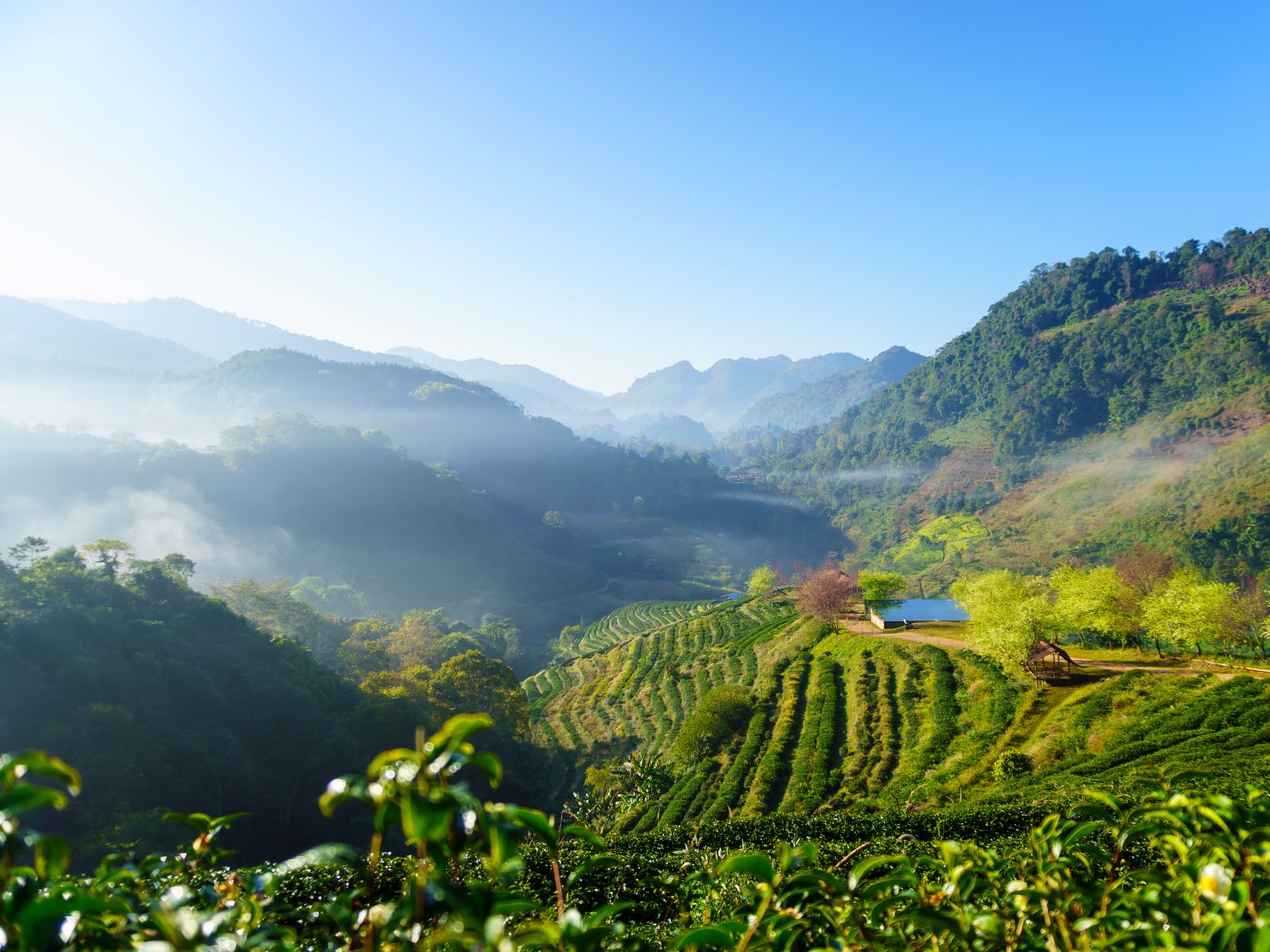 Berglandschaft in Nordthailand während einer Gruppenreise in kleiner Gruppe